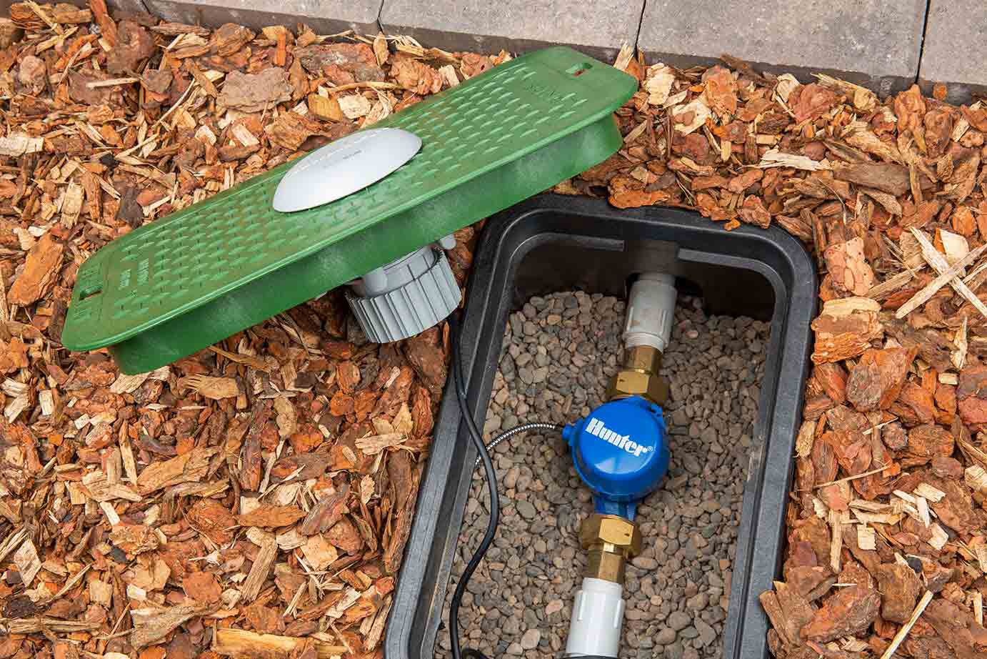 Kabellose Durchflussüberwachung für Hydrawise-Steuerungen